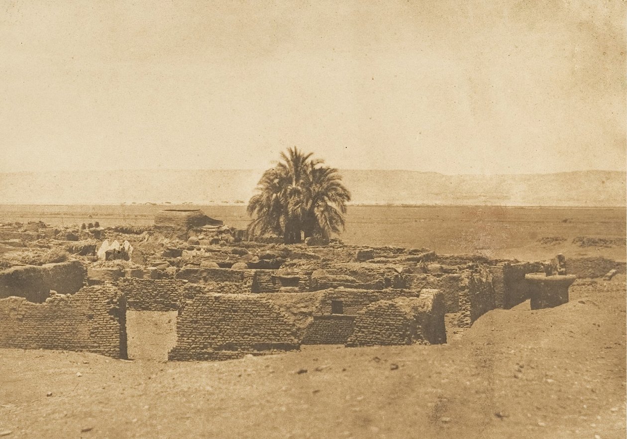 赫门特村的景色，1849-50。 作者 马克西姆·杜营