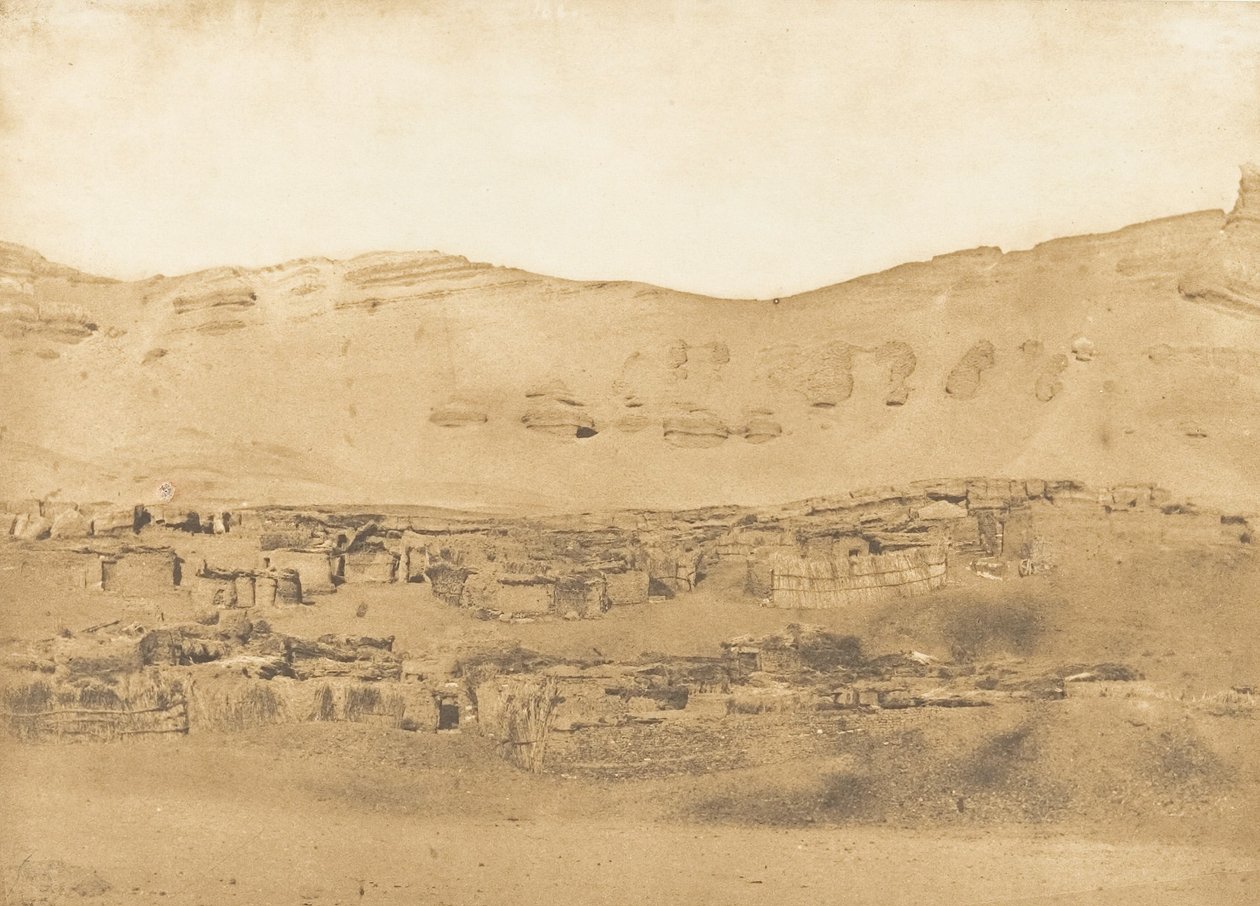 加拉拉村的景色，1850年。 作者 马克西姆·杜营