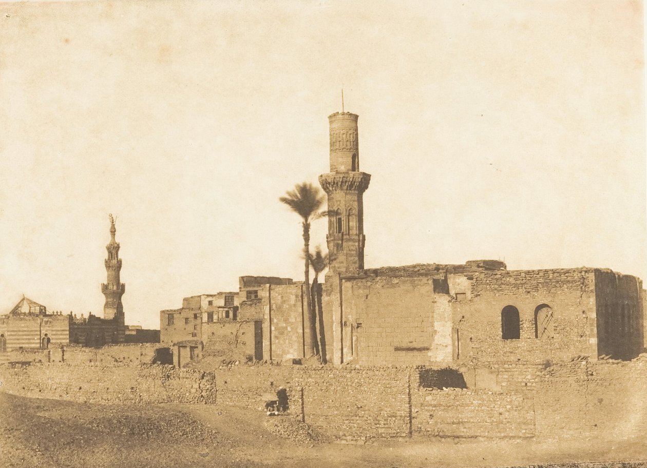 1849年12月至1850年1月，凯罗Bab Saida附近被毁坏的清真寺景观。 作者 马克西姆·杜营