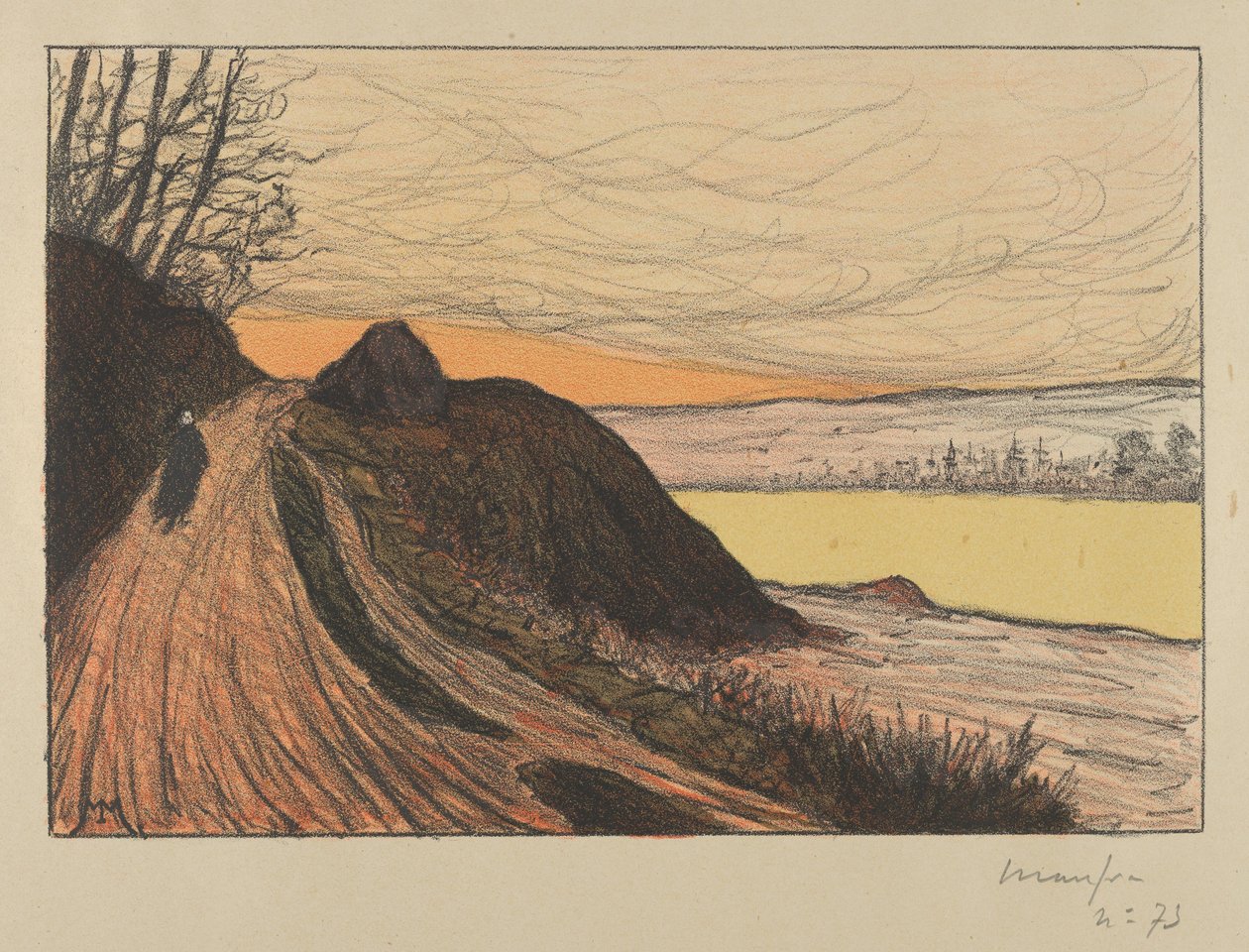 来自高德的道路 La Route de Gaud, 1893年。 作者 马克西姆·埃米尔·路易斯·莫夫拉