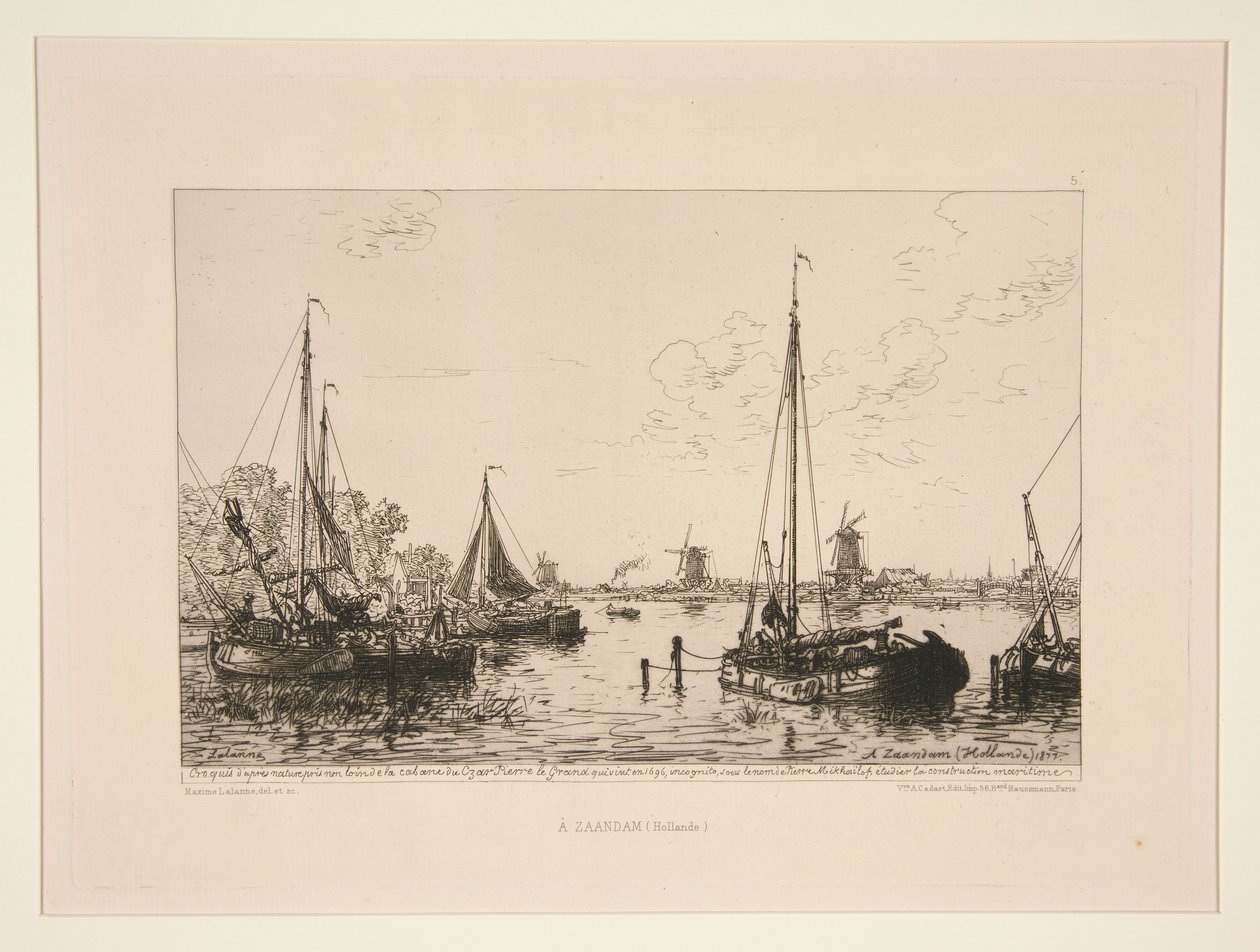 A Zaandam, Hollande (At Zaandam, Holland) 作者 马克西姆·拉兰（Maxim Lalanne）