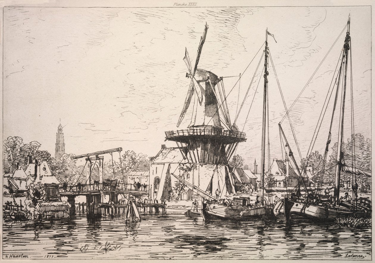 1877年在哈林荷兰。 作者 马克西姆·拉兰（Maxim Lalanne）
