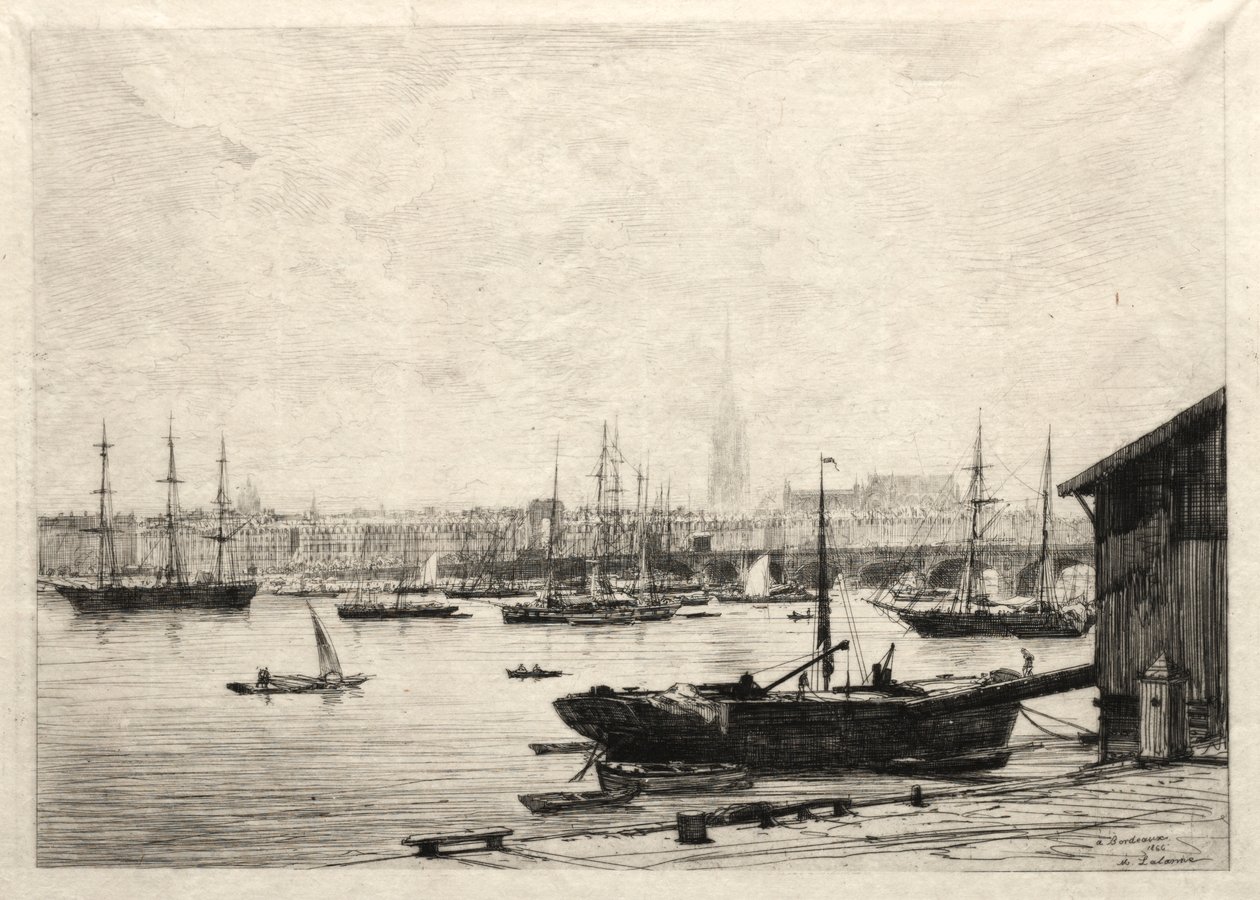 波尔多，1866年。 作者 马克西姆·拉兰（Maxim Lalanne）