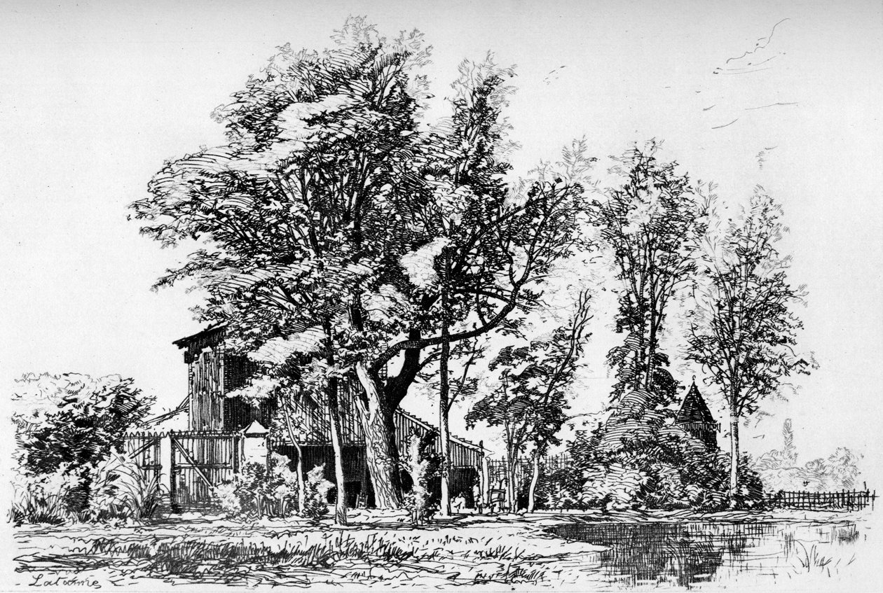 相思，c1850-1895 1924 作者 马克西姆·拉兰（Maxim Lalanne）