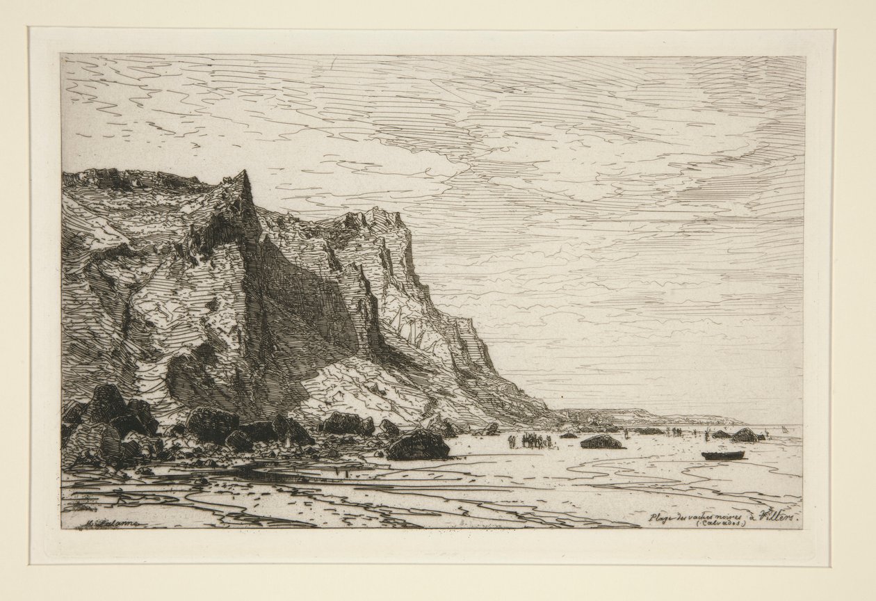Plage des vaches noires ?Villers（卡尔瓦多斯省）（Villers [Cavaldos] 的黑牛海滩） 作者 马克西姆·拉兰（Maxim Lalanne）