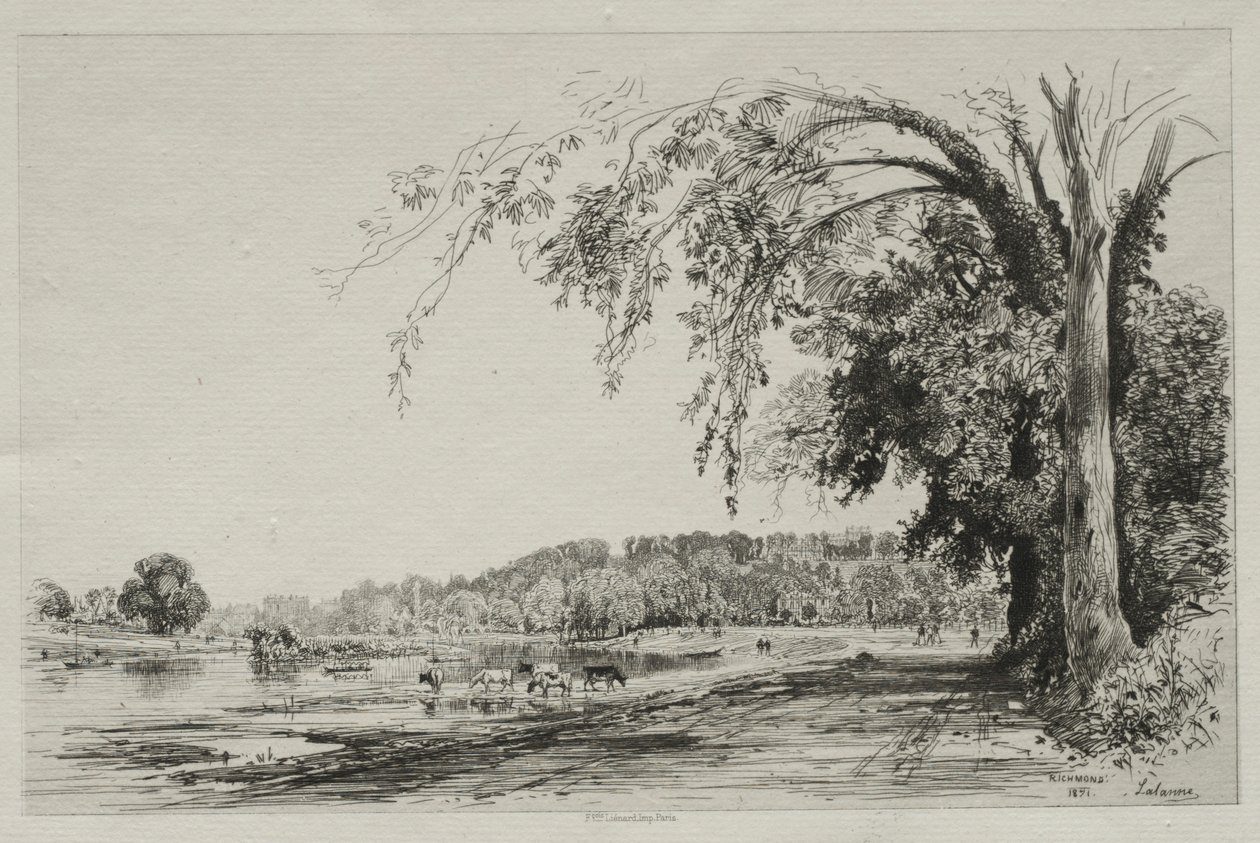 里士满，1871年。 作者 马克西姆·拉兰（Maxim Lalanne）