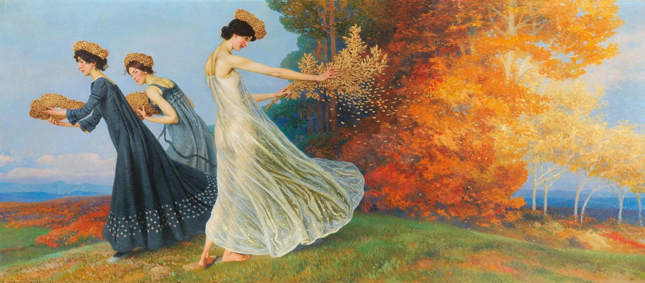 秋金，1905年。 作者 马克西米利安·伦兹（Maximilian Lenz）