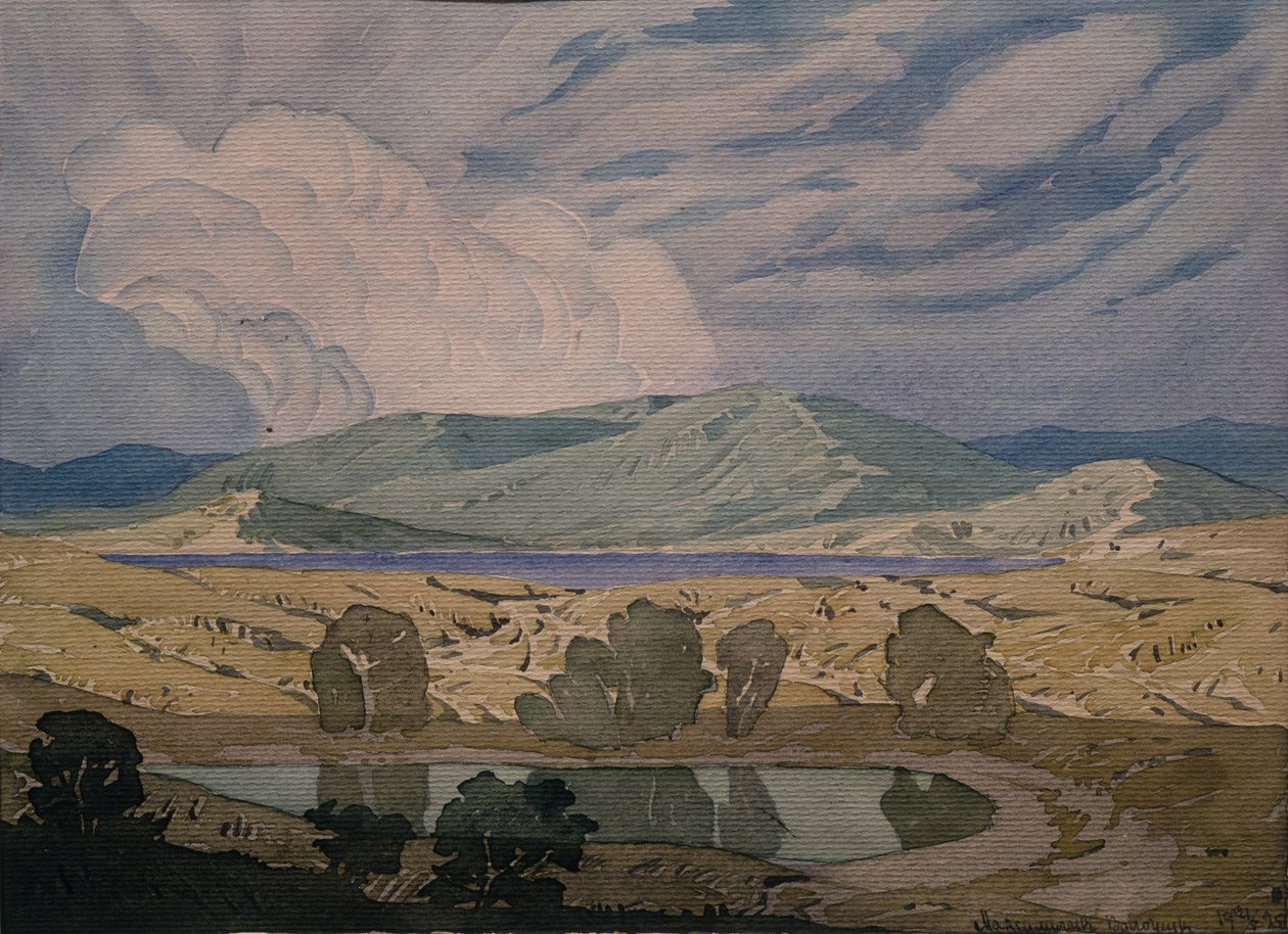 海湾上空有云。科克特贝尔，1925年 作者 马克西米利安·沃洛辛（Maximilian Voloshin）