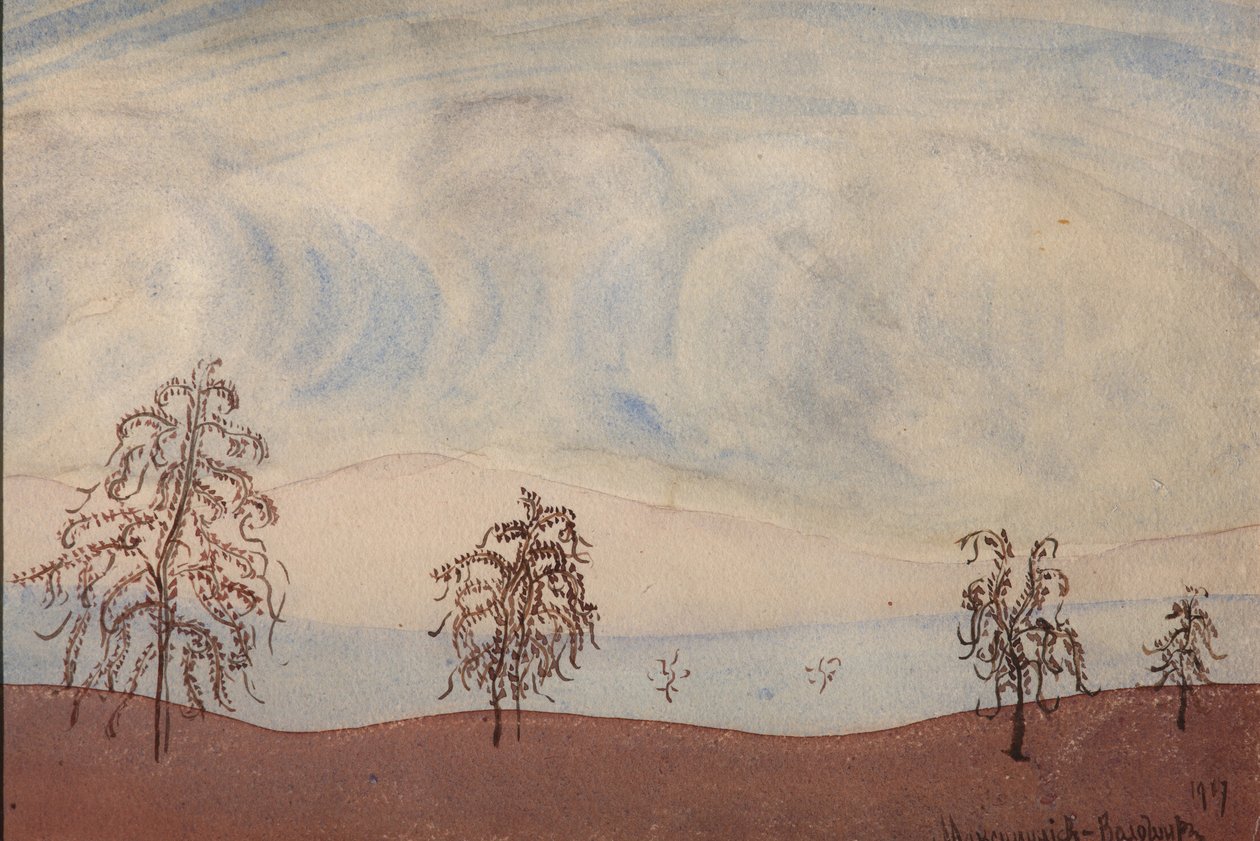 树木景观，1917年 作者 马克西米利安·沃洛辛（Maximilian Voloshin）