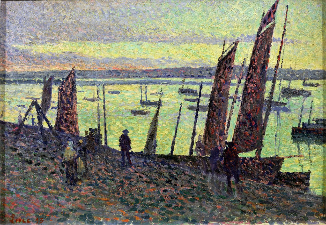 卡马雷特的小船，1893年 作者 马克西米利安·卢斯（Maximilien Luce）