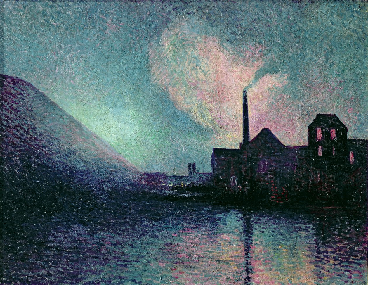 Courylet by Night，1896 作者 马克西米利安·卢斯（Maximilien Luce）