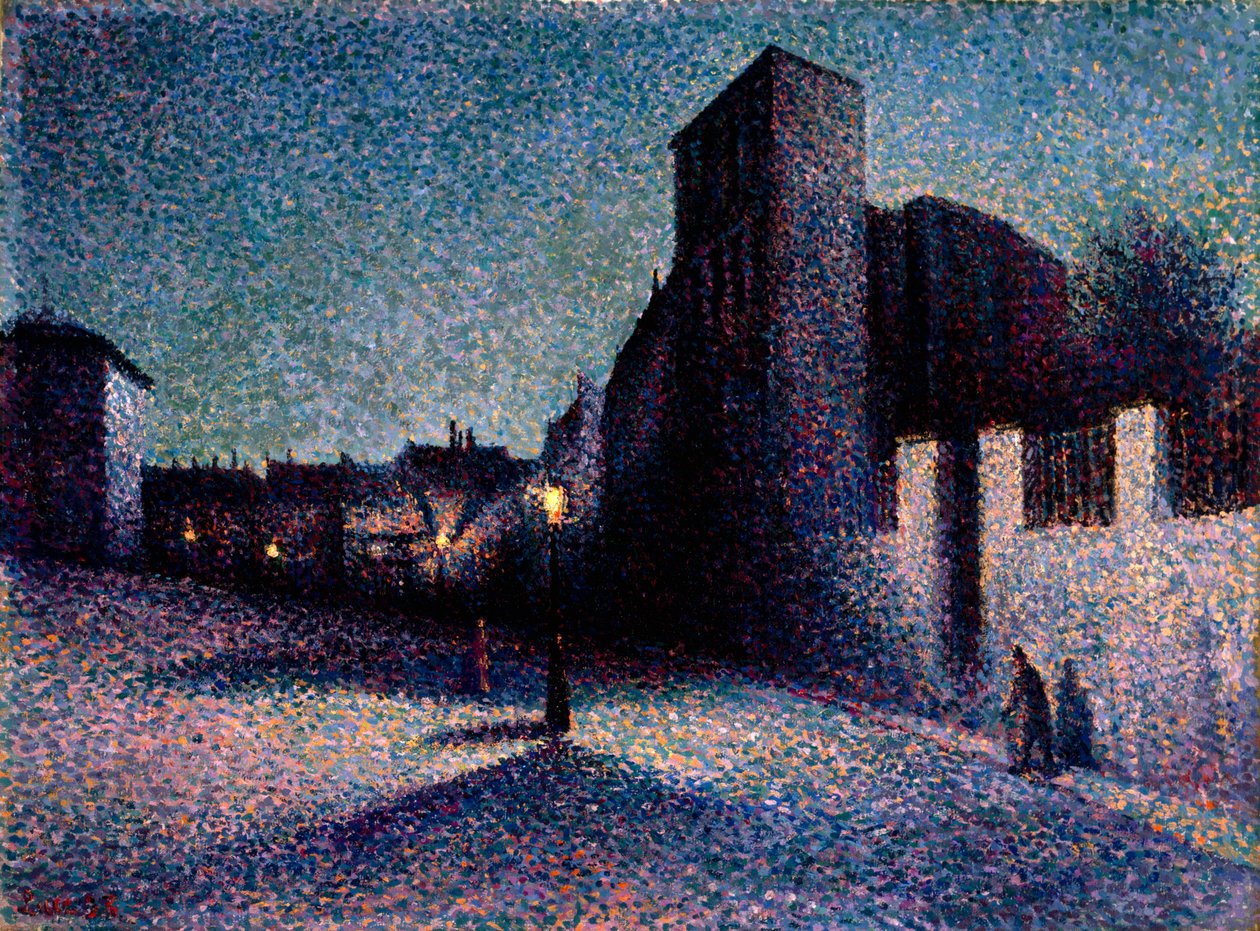 Rue Ravignan，巴黎，1893年 作者 马克西米利安·卢斯（Maximilien Luce）