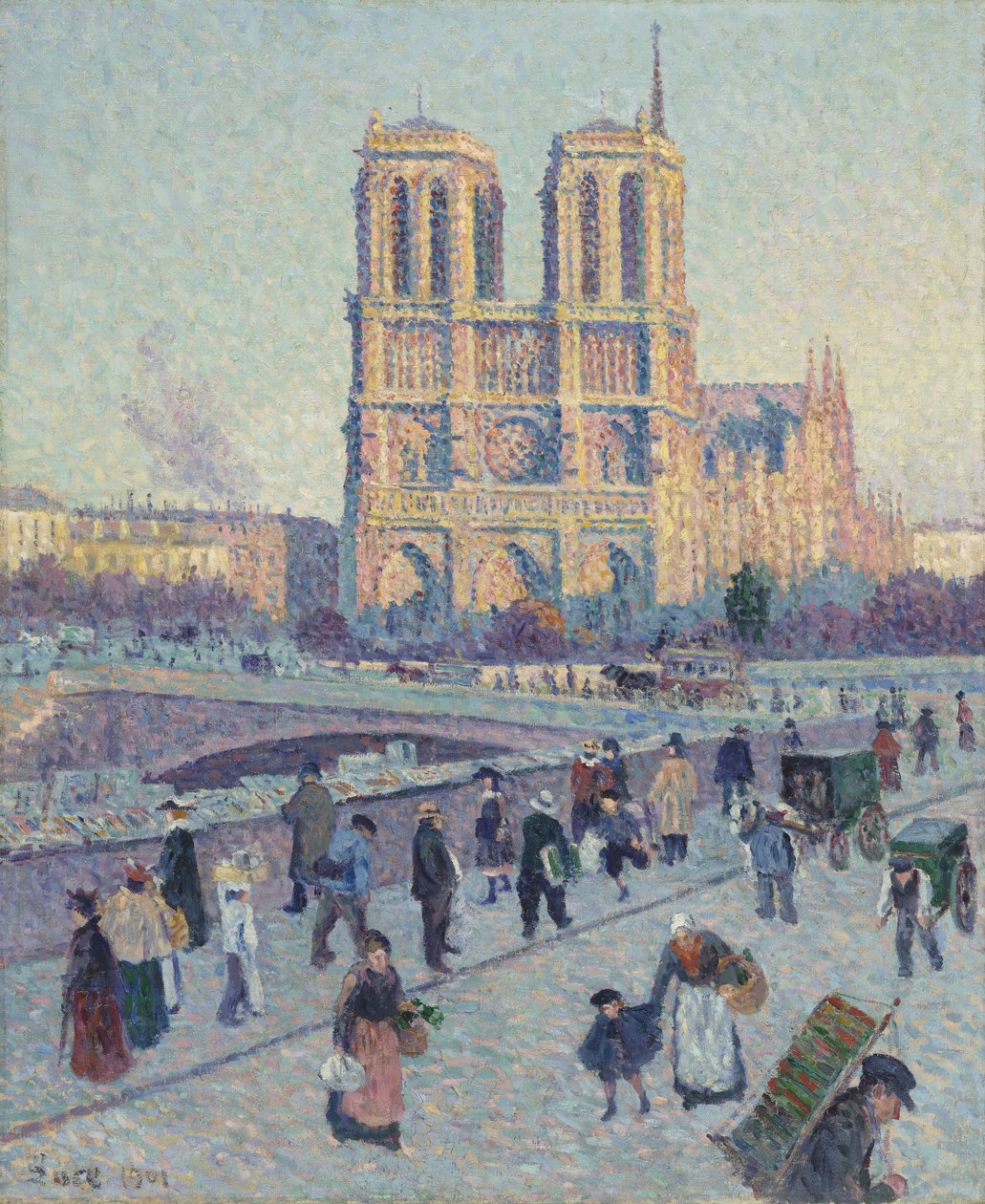 Quai Saint-Michel和Notre-Dame 作者 马克西米利安·卢斯（Maximilien Luce）
