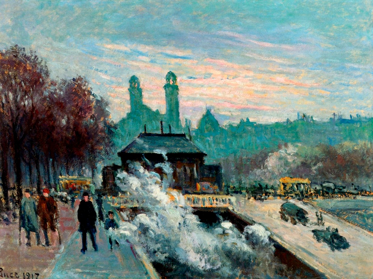 特洛卡德罗，巴黎，1917年 作者 马克西米利安·卢斯（Maximilien Luce）