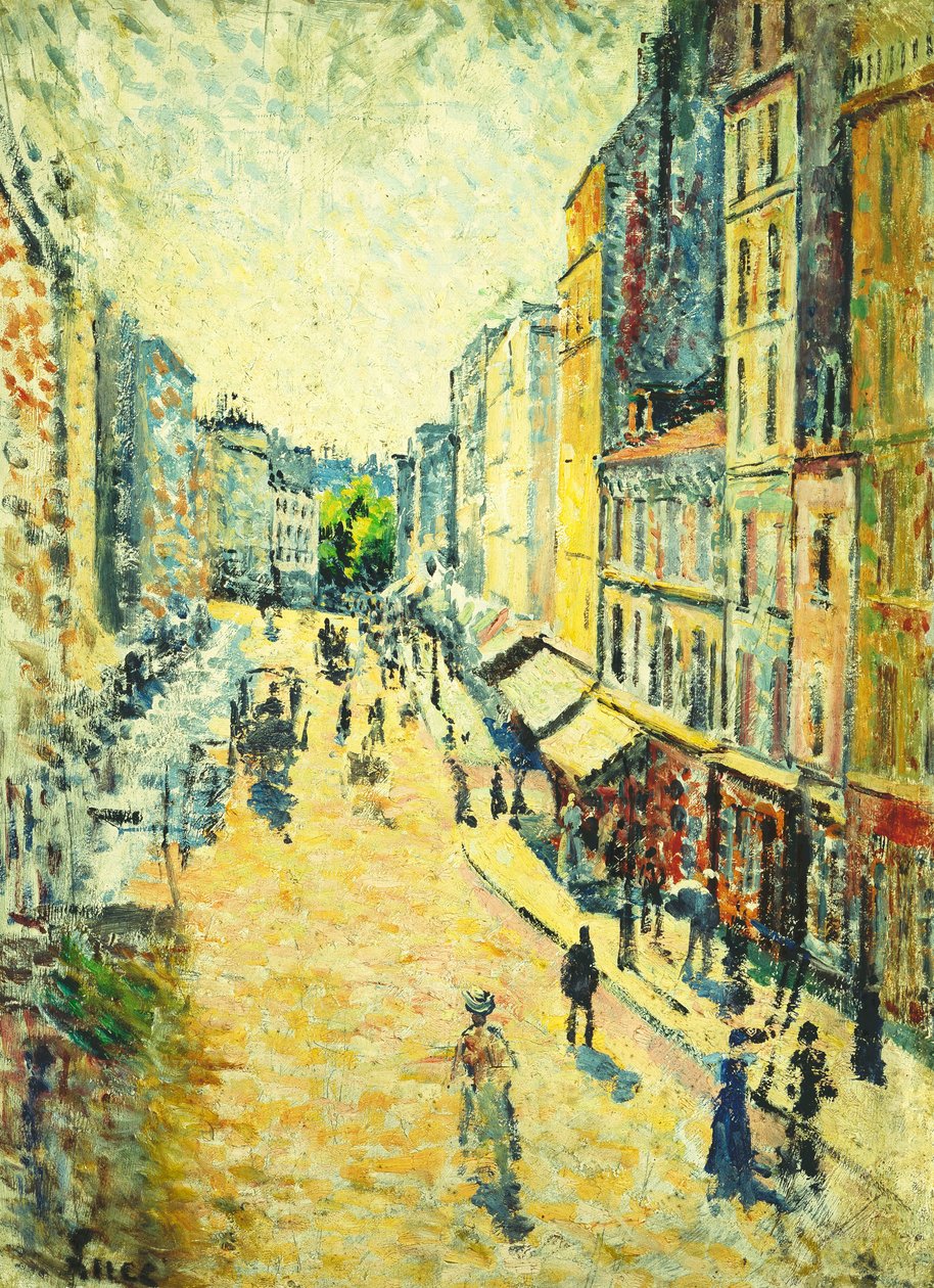 阿比西斯的一条街； La Rue des Abesses，1895年 作者 马克西米利安·卢斯（Maximilien Luce）
