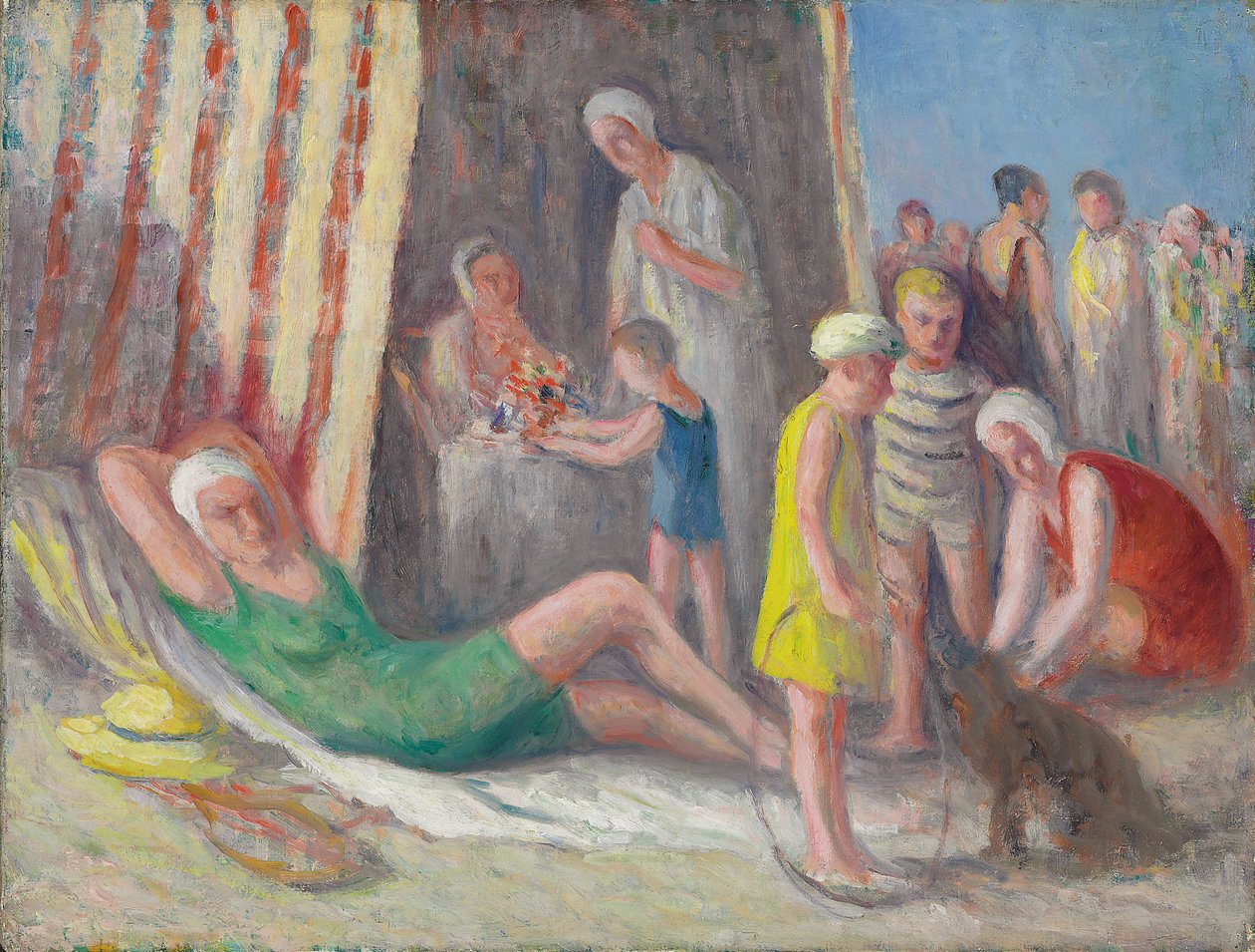 约1939年，在特雷波特海滩 作者 马克西米利安·卢斯（Maximilien Luce）