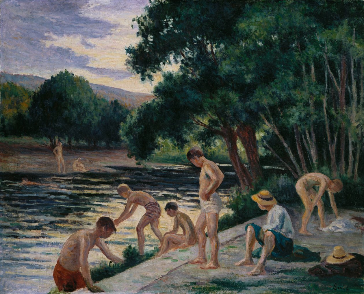 治愈的泳客 作者 马克西米利安·卢斯（Maximilien Luce）