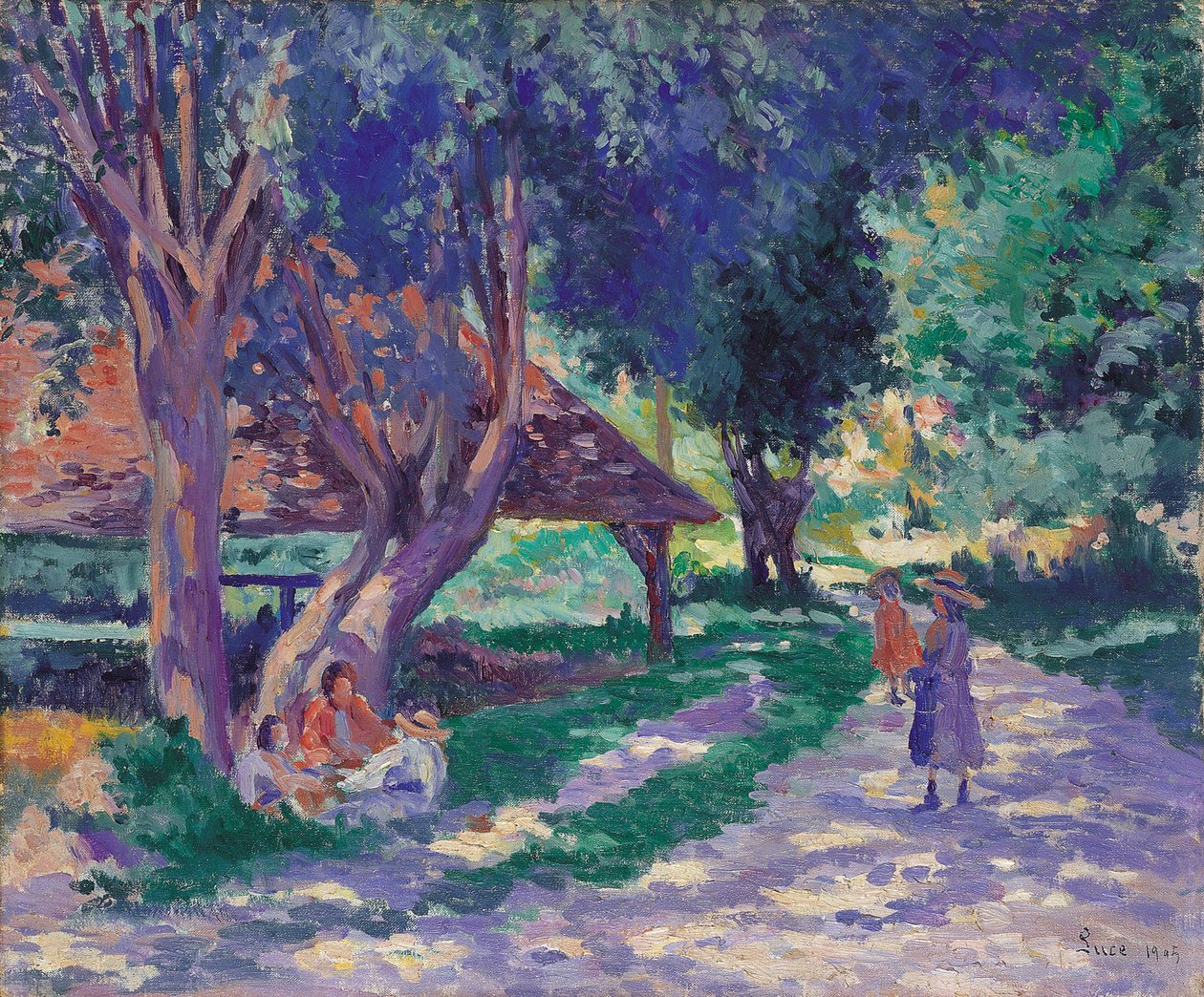 Bessy，Yonne，阴影之路 作者 马克西米利安·卢斯（Maximilien Luce）