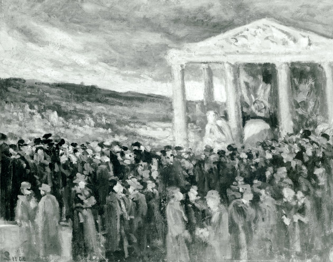 1917年，在Villa des Brillants的Burus of Auguste Rodin 作者 马克西米利安·卢斯（Maximilien Luce）