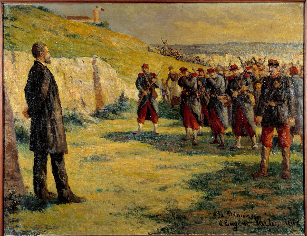 巴黎公社：“”尤金·瓦林之死 作者 马克西米利安·卢斯（Maximilien Luce）