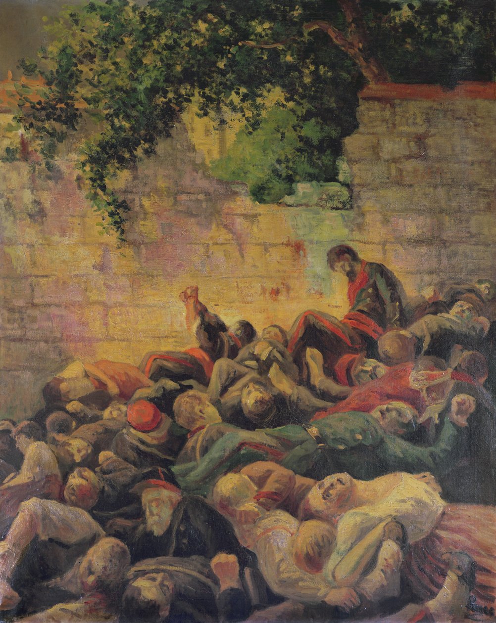 在&39;Mur des Federes&39;执行公民 作者 马克西米利安·卢斯（Maximilien Luce）
