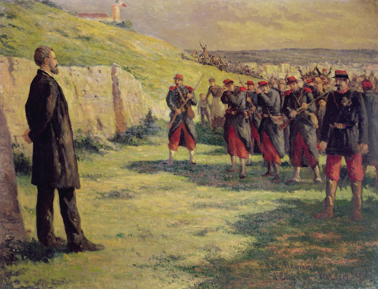 射击队即将拍摄Eugene Varlin，c.1918 作者 马克西米利安·卢斯（Maximilien Luce）