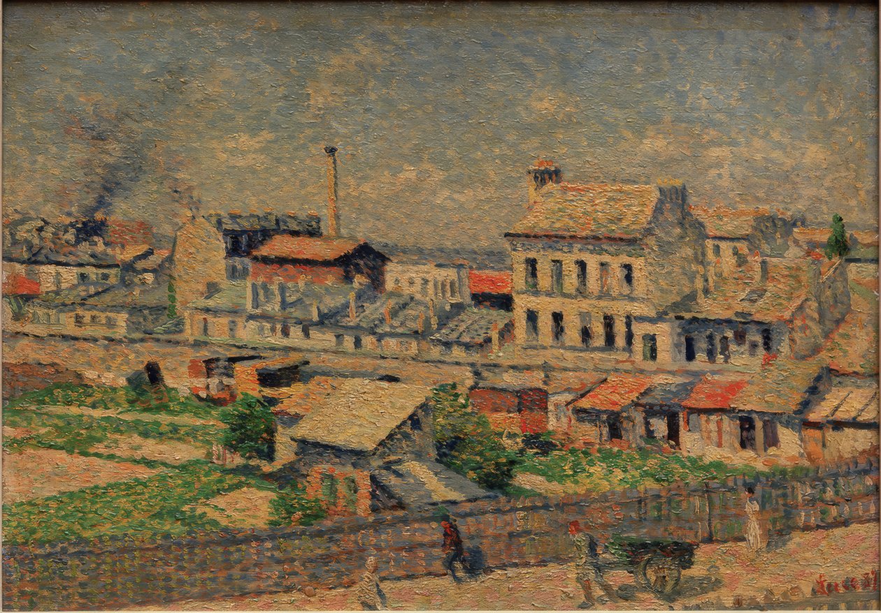 蒙马特的Damrémont街 作者 马克西米利安·卢斯（Maximilien Luce）