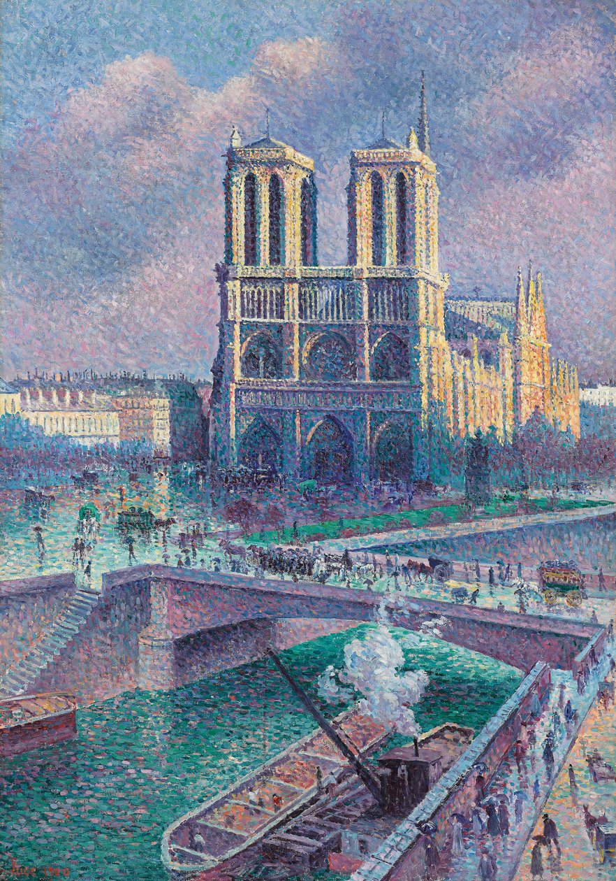 巴黎圣母院，1900年 作者 马克西米利安·卢斯（Maximilien Luce）