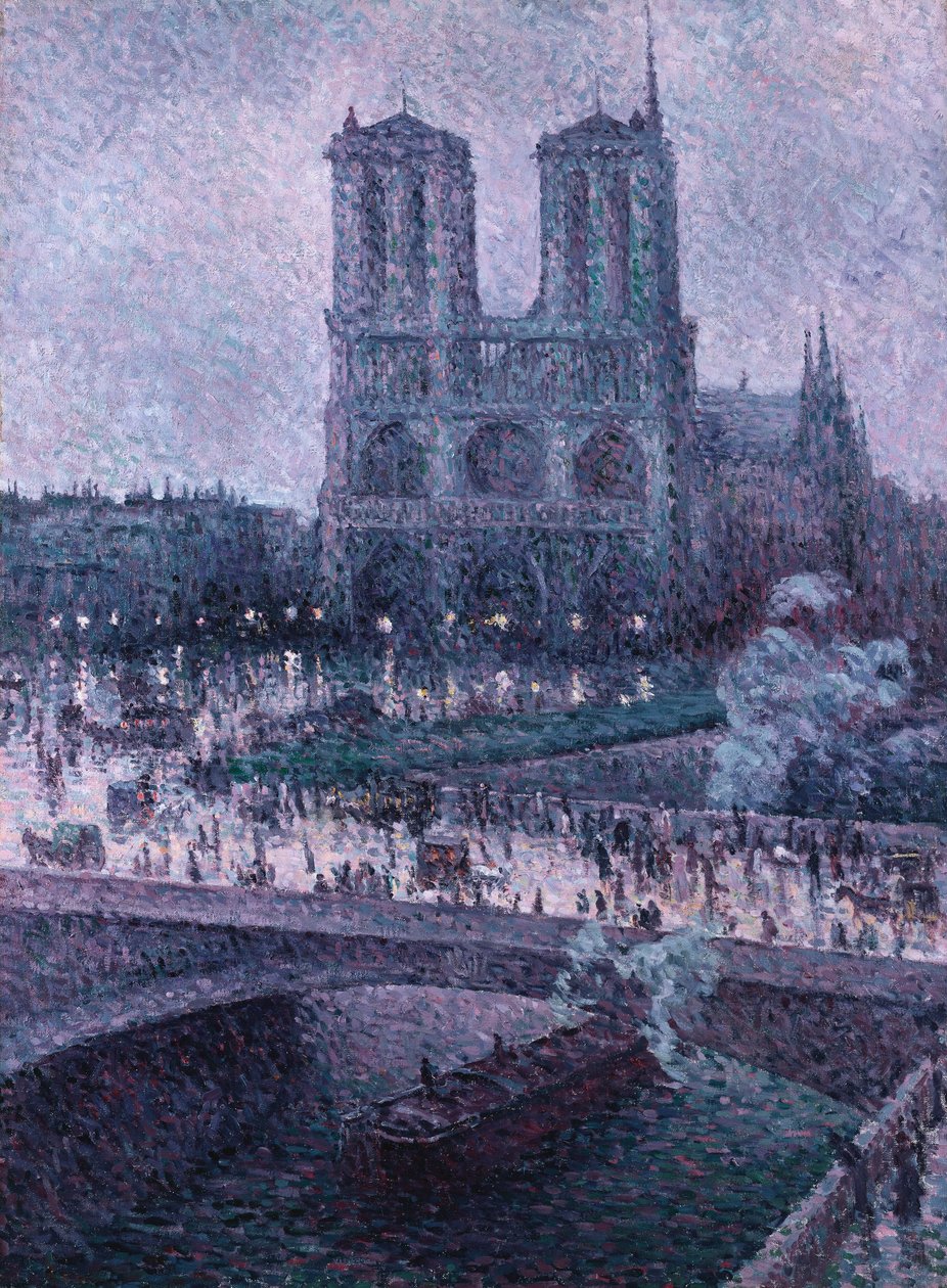 巴黎圣母院，约1900年 作者 马克西米利安·卢斯（Maximilien Luce）