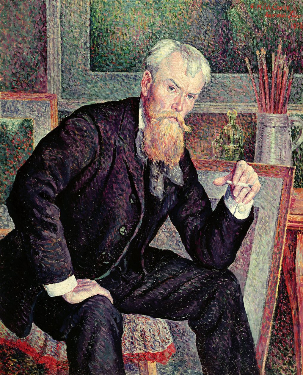 Henri Edmond Cross（1856-1910）1898年的肖像（见20769） 作者 马克西米利安·卢斯（Maximilien Luce）