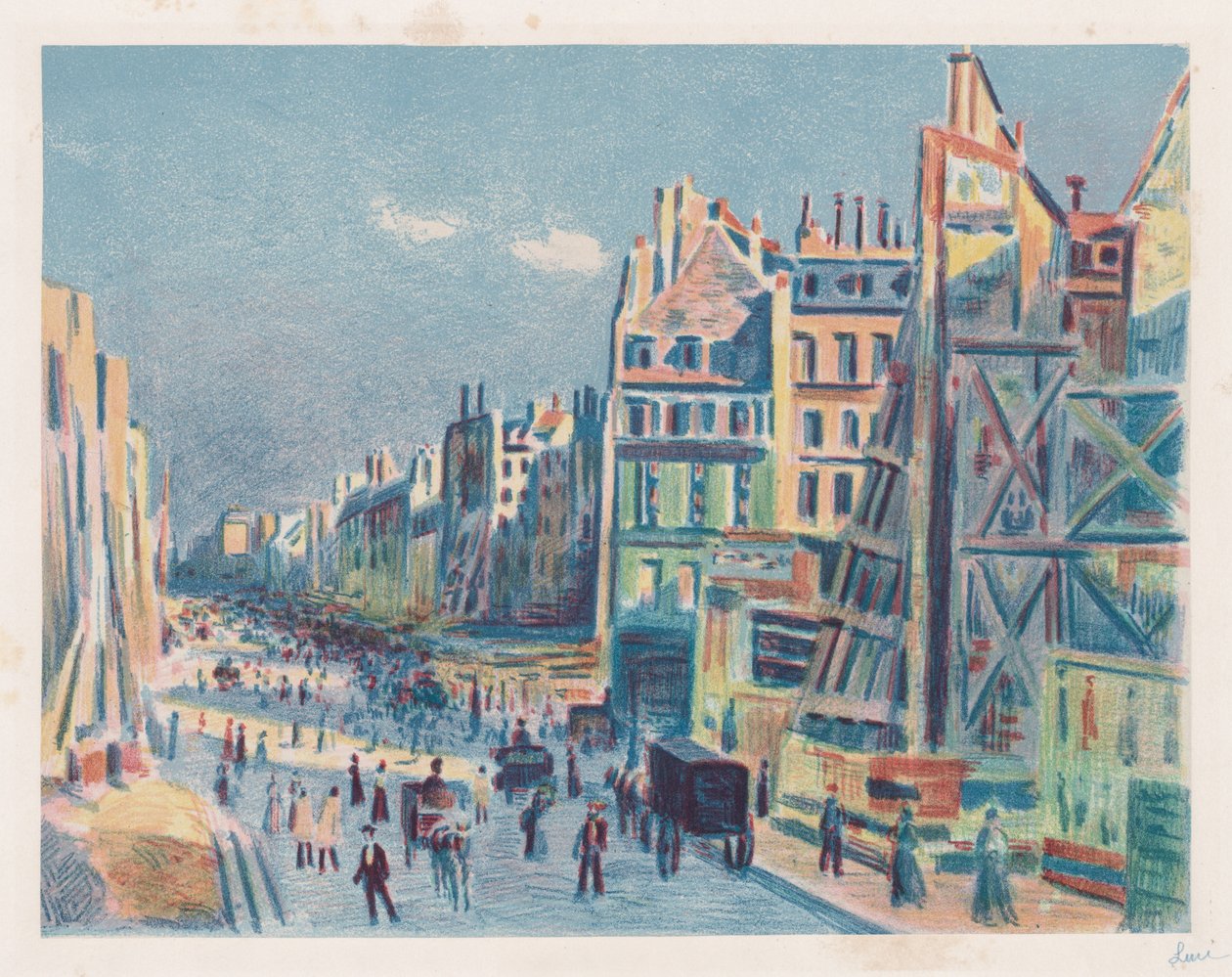 里阿穆尔街 作者 马克西米利安·卢斯（Maximilien Luce）