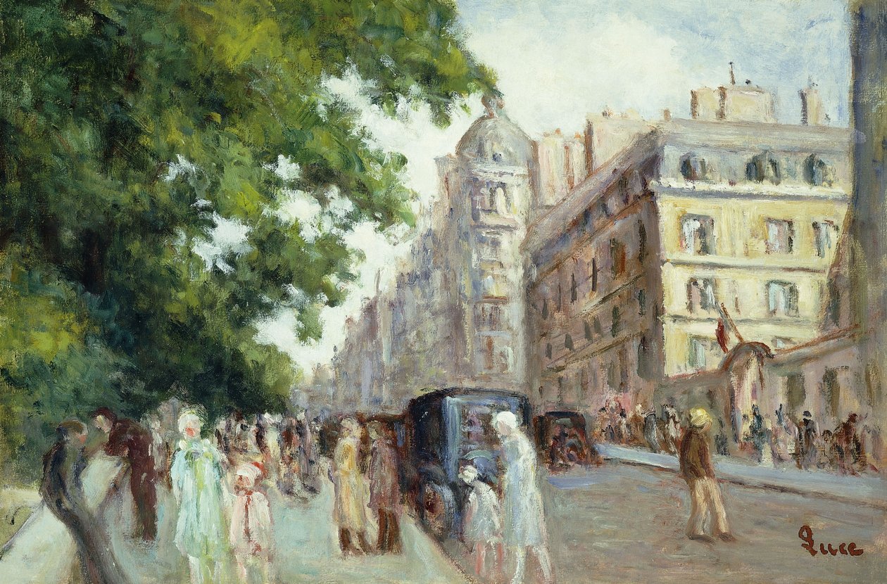 巴黎街景；巴黎街景，1935-37年 作者 马克西米利安·卢斯（Maximilien Luce）