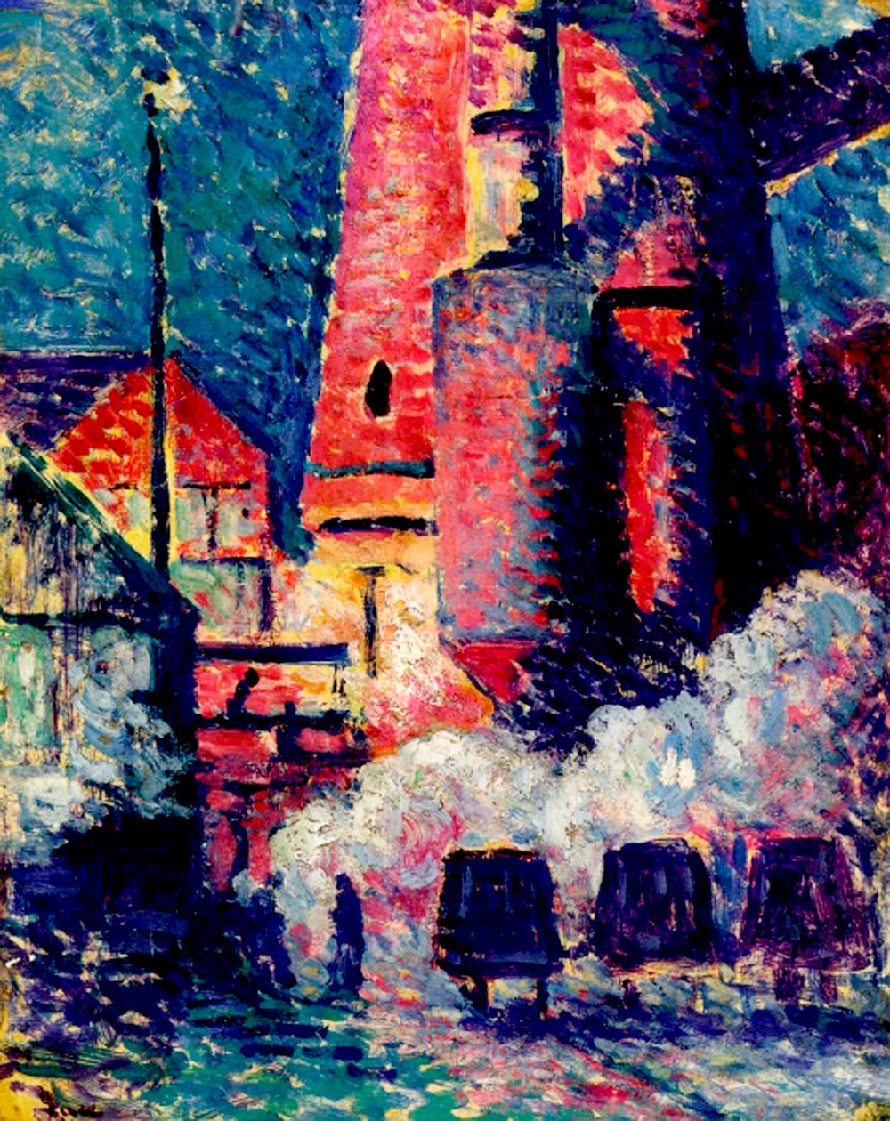 高炉 作者 马克西米利安·卢斯（Maximilien Luce）