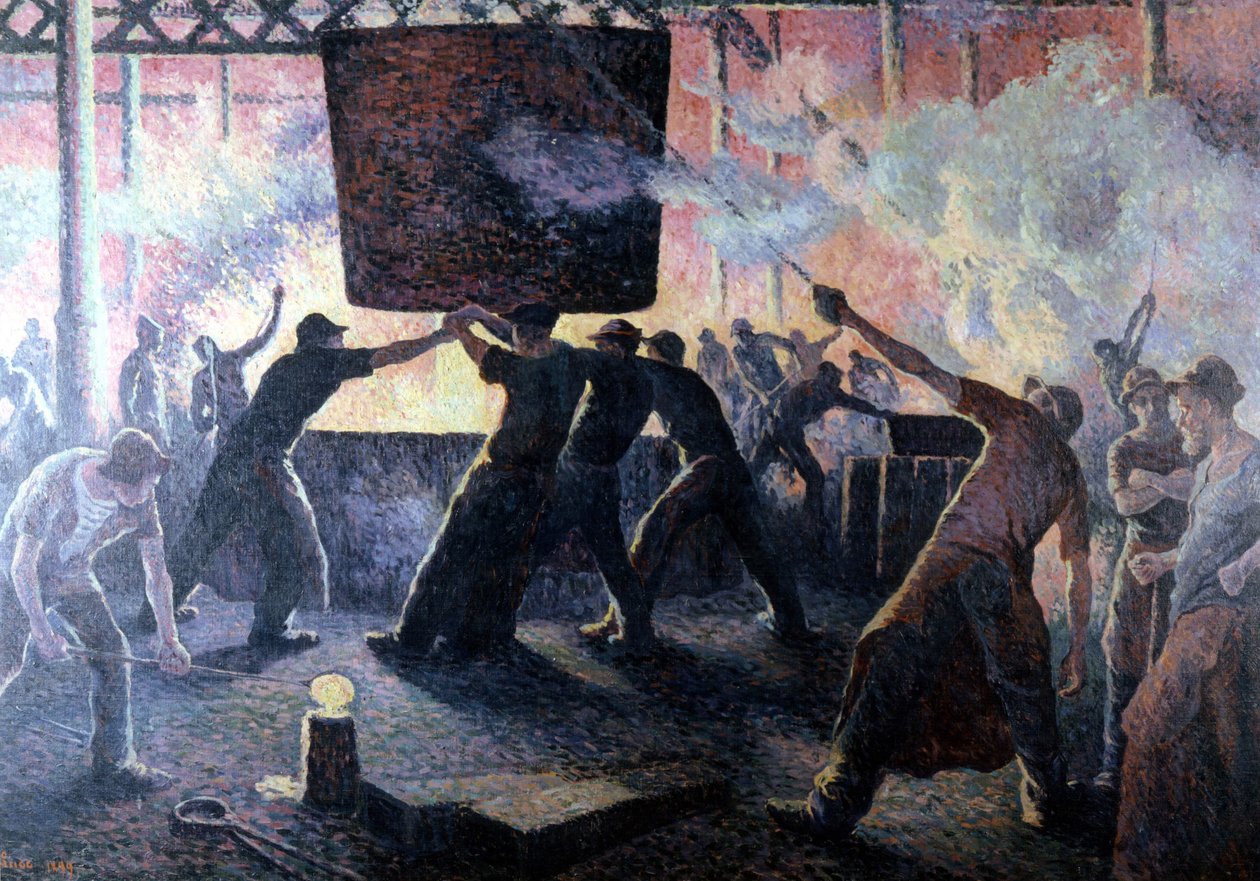 马克西米利安的铸造厂 作者 马克西米利安·卢斯（Maximilien Luce）