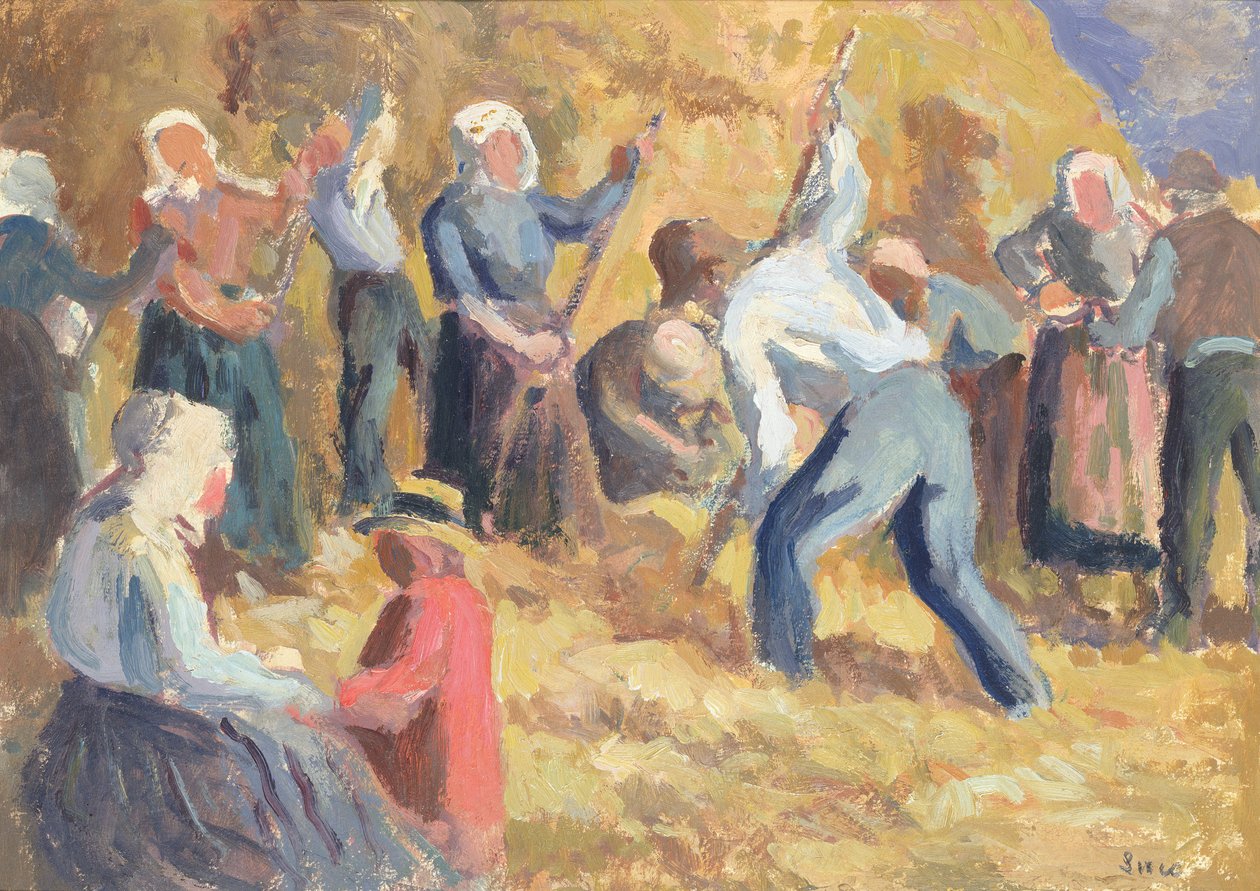 The Harvest，c.1914（纸上油） 作者 马克西米利安·卢斯（Maximilien Luce）