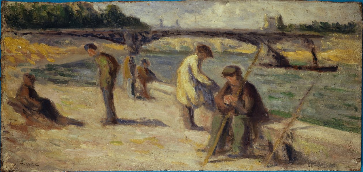 马拉凯河岸，1936 年前（木板油画） 作者 马克西米利安·卢斯（Maximilien Luce）