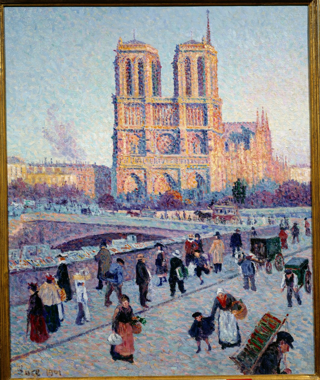 奎伊圣米歇尔和巴黎圣母院 作者 马克西米利安·卢斯（Maximilien Luce）