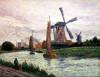 风车 作者 马克西米利安·卢斯（Maximilien Luce）