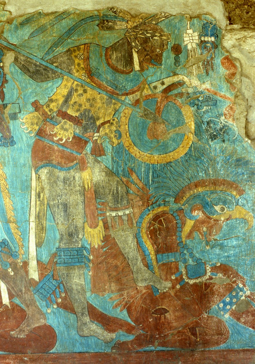 Cacaxtla之战，经典晚期（壁画） 作者 玛雅人
