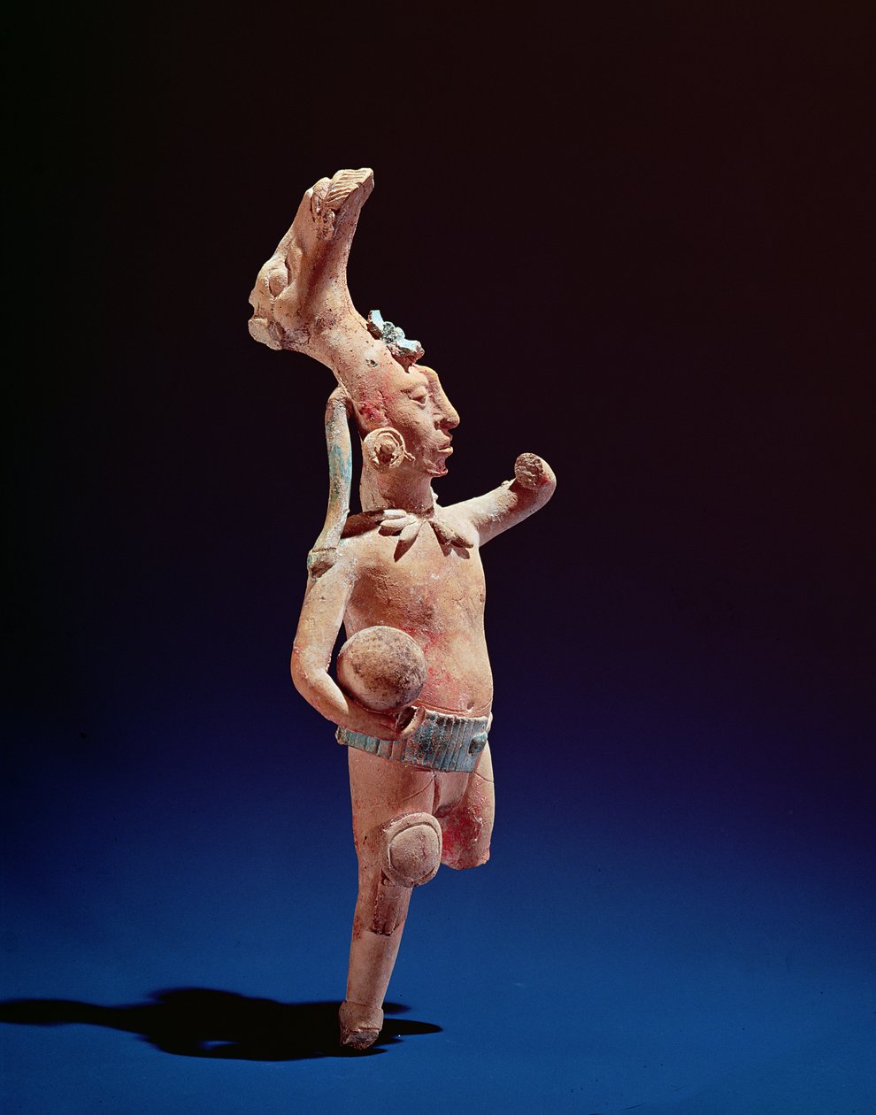 礼仪棒球，吉安娜岛，c.600（粘土） 作者 玛雅人