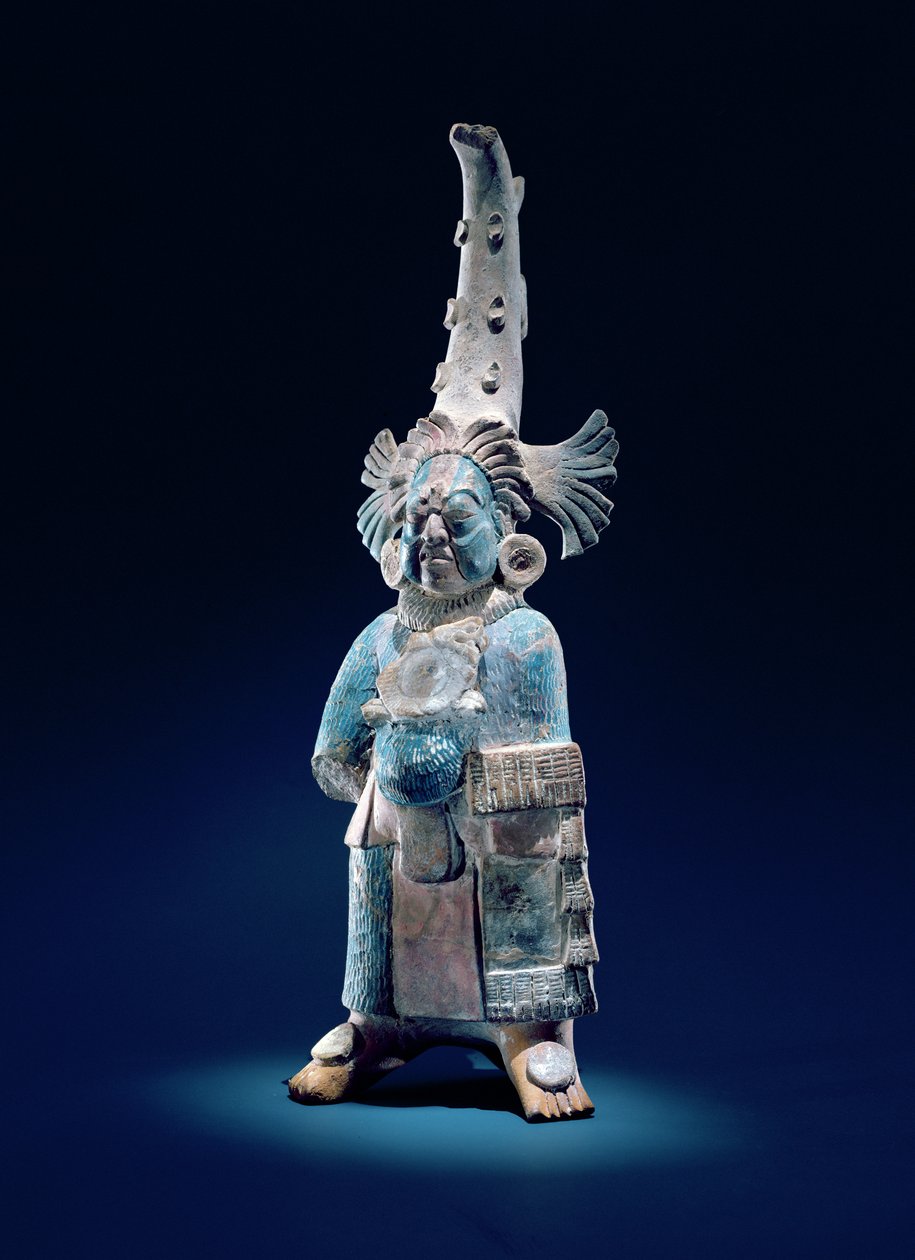 礼仪长袍的牧师，吉安娜岛（粘土和油漆） 作者 玛雅人
