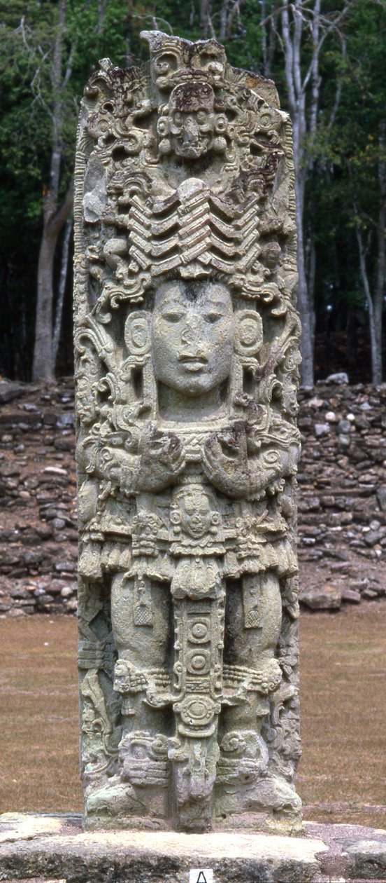 Stela A，Copan，经典晚期，公元730年 作者 玛雅人