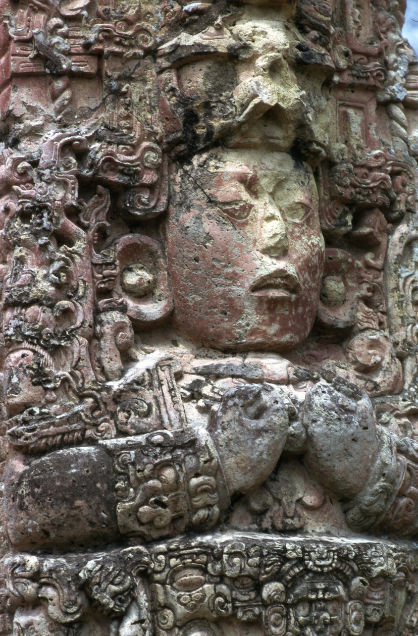 Stela C，东侧，Copan，经典晚期，公元780年 作者 玛雅人