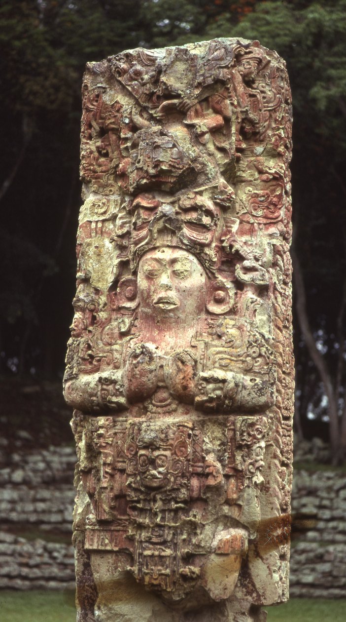 Stela C，西侧，Copan，经典晚期，公元780年 作者 玛雅人