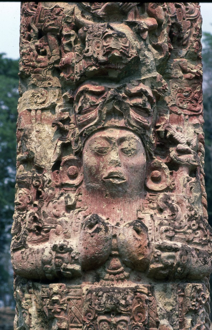 Stela C，西侧，Copan，经典晚期，公元780年 作者 玛雅人