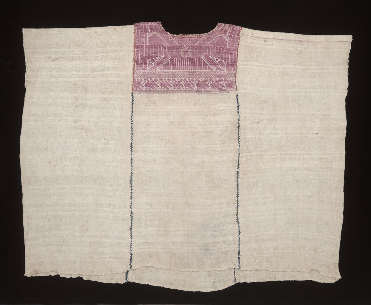 Cofradia huipil，可能约1875年（棉，丝）。 作者 玛雅玛雅人