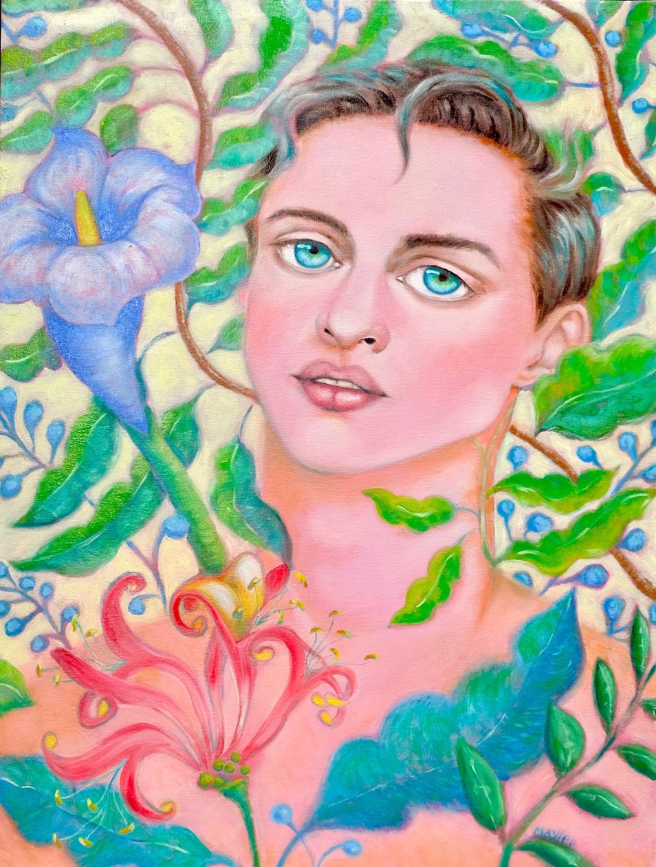 马尔迪，2021年（布面油画 作者 梅莉·克里斯蒂（Maylee Christie）