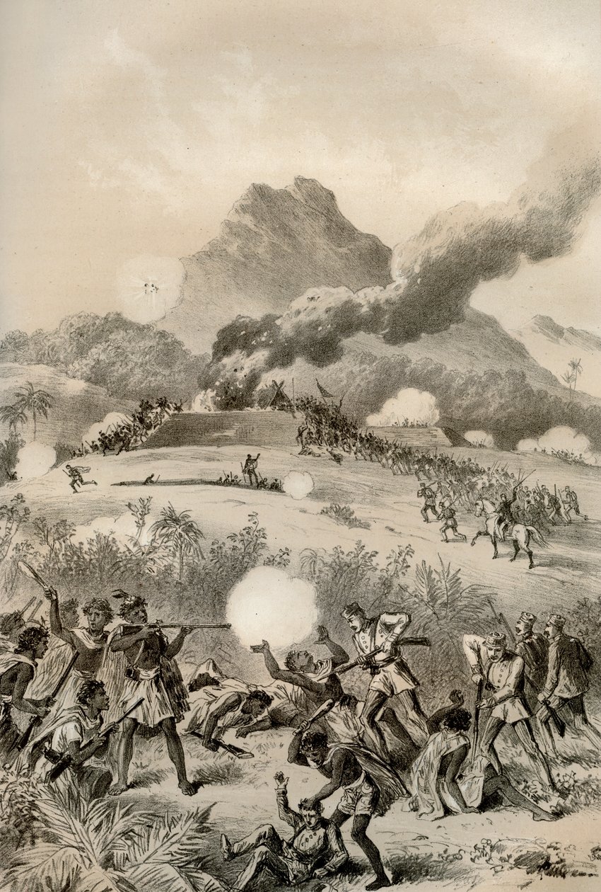 攻占毛利人的堡垒，毛利人战争，1845-1873 1879年 作者 麦克法兰和埃斯金