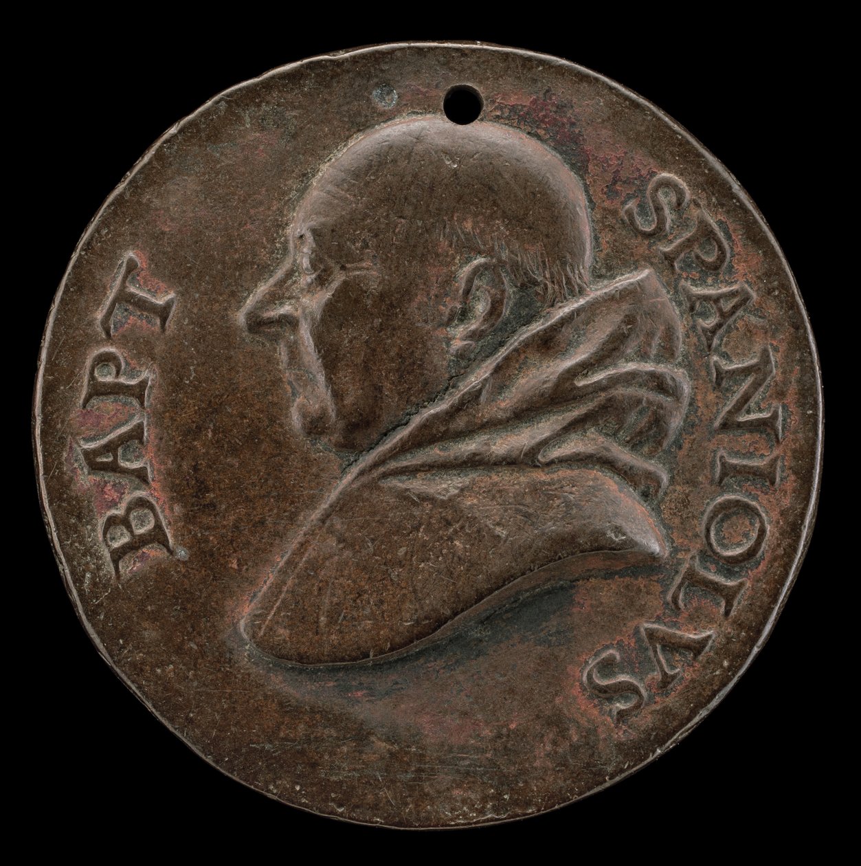 Battista Spagnoli of Mantua, 1447-1516, Carmelite Poet [正面], 约1513. 作者 米