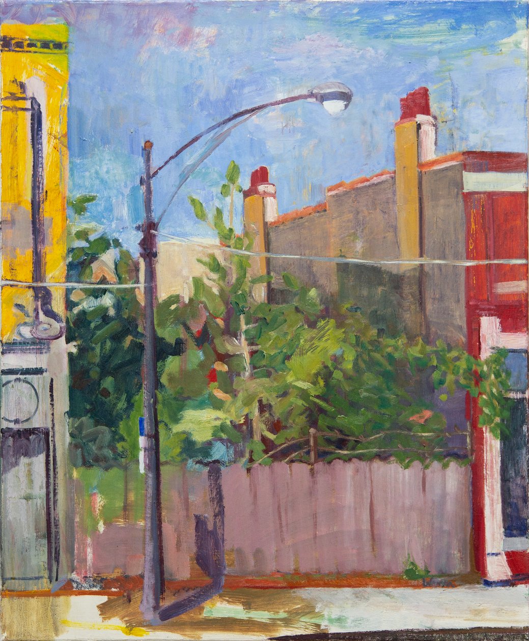 大马路上的伊甸园，2007 年（布面油画） 作者 梅根·威廉姆森